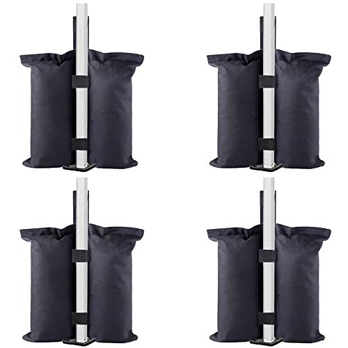 TESSLOVE Industrial Grade Weight Bags, Sand Bags Leg Weights for Pop up Canopy Tent, Patio Umbrella, Outdoor Furniture(Bags Only, Sand Excluded)