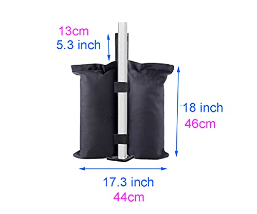TESSLOVE Industrial Grade Weight Bags, Sand Bags Leg Weights for Pop up Canopy Tent, Patio Umbrella, Outdoor Furniture(Bags Only, Sand Excluded)