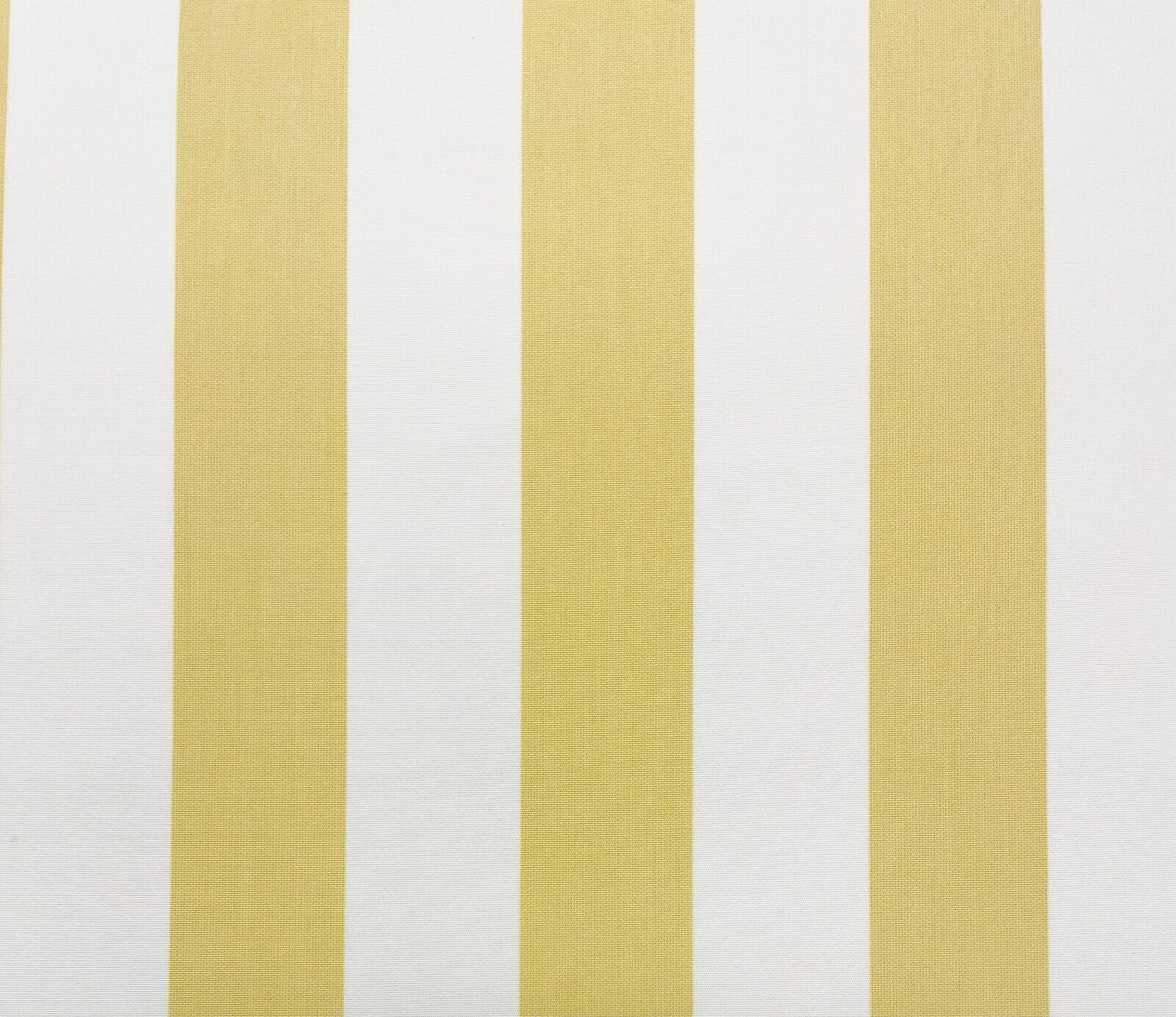 SUNBRELLA CANOPY STRIPE CORNSILK WHITE OUTDOOR FURNITURE FABRIC BY YARD 54"W
