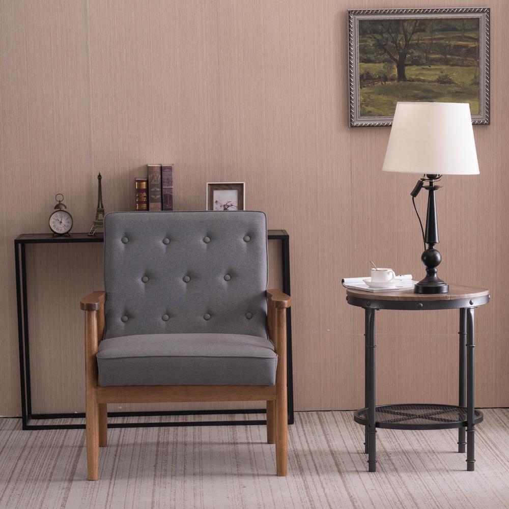 Modern Wood Leg Accent Chair - Living Room Bedroom