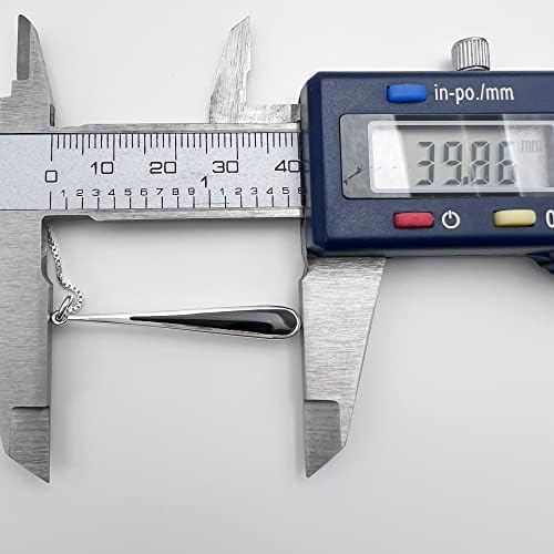 Sterling Silver Black Onyx Long Drop Necklace