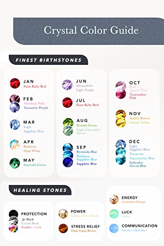 Rainbow Blue Birthstone Heart Pendant Necklace - Gift for Her