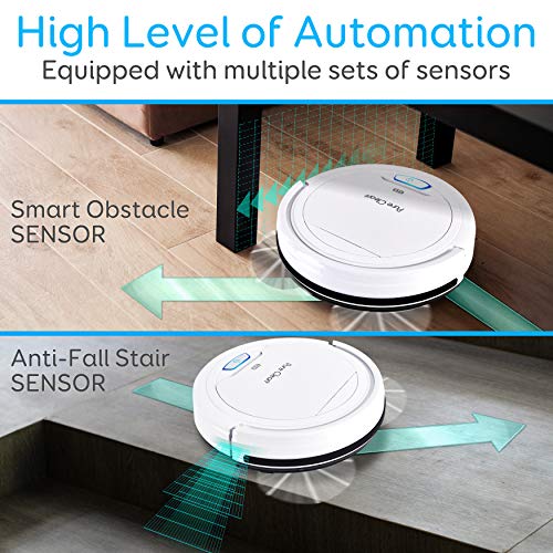 Pyle PureClean Smart Automatic Robot Vacuum - White