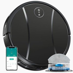 Tipdiy Robot Vacuum & Mop Combo, Smart Control