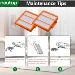 Neutop Replacement Filters for Shark Robot Vacuums