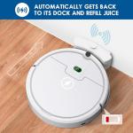 Powerful Robot Vacuum with Self-Charging and Tangle-Free Design