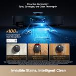 DREAME X60 Max Ultra Complete Robot Vacuum and Mop, Upgraded from X50 Series, 3.13in (7.95cm) Ultra-Thin Design, 35,000Pa Suction, Self Emptying&Refilling, Mop Self-Cleaning, 280+ Obstacle Avoidance