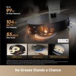 DREAME X60 Max Ultra Complete Robot Vacuum and Mop, Upgraded from X50 Series, 3.13in (7.95cm) Ultra-Thin Design, 35,000Pa Suction, Self Emptying&Refilling, Mop Self-Cleaning, 280+ Obstacle Avoidance