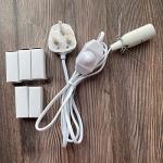 Salt Lamp Cord with Dimmer & 5 Bulbs