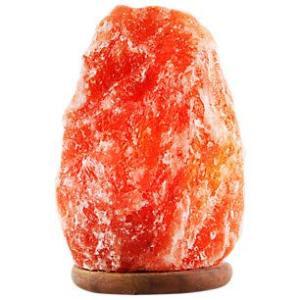 ONEX Hand Carved Himalayan Salt Lamp with Wooden Base