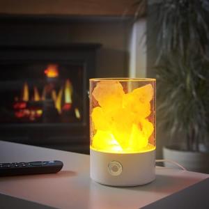 Himalayan Pink Salt Lamp with USB LED Light