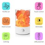 Himalayan Pink Salt Lamp with USB LED Light