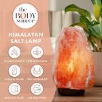 Himalayan Salt Lamp with Dimmer and Wooden Base