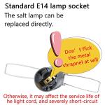 Haraqi Himalayan Salt Lamp Dimmer Cord with Bulbs