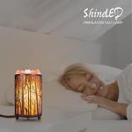 Himalayan Salt Lamp in Forest Design Basket