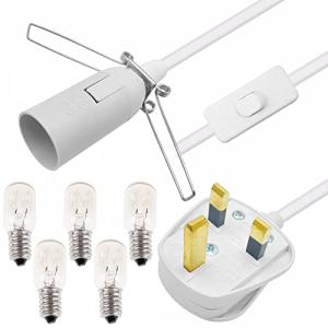 Salt Lamp Power Cord with Switch and Bulbs