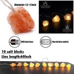 USB Pink Himalayan Salt Fairy String Lights