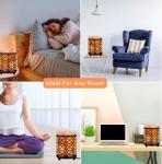 Himalayan Salt Lamp with Dimmer and Metal Basket