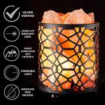 Himalayan Salt Lamp with Dimmer and Metal Basket
