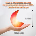 USB Pink Moon Shape Himalayan Salt Lamp