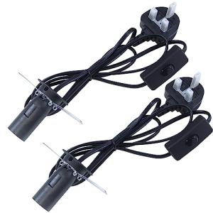 E14 Bulb Holder and 6FT Power Cord Set