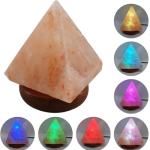 Himalayan Pink Salt Pyramid Color Changing Lamp