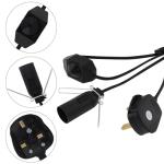 Himalayan Salt Lamp Cord with Dimmer Switch - 2 Pack