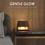 SALKING 2-in-1 Himalayan Salt Lamp Diffuser, Ultrasonic Aromatherapy Diffuser, Aromatherapy & Himalayan Salt Therapy, 100% Pure Himalayan Salt, Essential Oil Diffuser with Ambient Glow, 150ml (Dark)