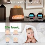 SALKING 2-in-1 Himalayan Salt Lamp Diffuser, Ultrasonic Aromatherapy Diffuser, Aromatherapy & Himalayan Salt Therapy, 100% Pure Himalayan Salt, Essential Oil Diffuser with Ambient Glow, 150ml (Dark)