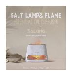 SALKING 2-in-1 Himalayan Salt Lamp Diffuser, Ultrasonic Aromatherapy Diffuser, Aromatherapy & Himalayan Salt Therapy, 100% Pure Himalayan Salt, Essential Oil Diffuser with Ambient Glow, 150ml (Dark)