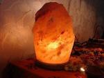 Magic Salt 3-5 KG Salt Lamp, Natural Himalayan Crystal Rock Salt Lamp Pink Light, Hand Crafted Wooden Base Direct from Foothills of The Himalayas, Comes with UK Switch Cable and Bulb