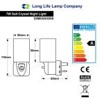 Himalayan Salt Rock Lamp Plug in Night Light Air Purifier Switchable Natural Crystal Mood Light Hand Crafted