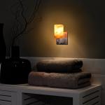 Himalayan Salt Rock Lamp Plug in Night Light Air Purifier Switchable Natural Crystal Mood Light Hand Crafted