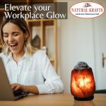 NaturalKrafts® Himalayan Salt Lamp – Grey Rock Crystal