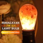 Vintage Industrial Table Lamp with Himalayan Salt Bulb