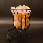 XL Himalayan Crystal Salt Lamp with Basket