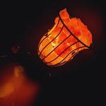 XL Himalayan Crystal Salt Lamp with Basket