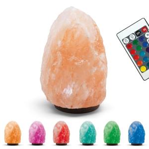 Himalayan Pink Salt Lamp with Remote and Colors