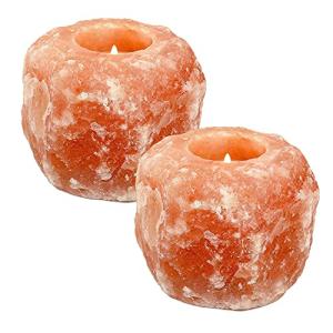 Himalayan Salt Lamp Candle Holder Set of 2