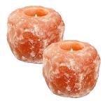 Himalayan Salt Lamp Candle Holder Set of 2