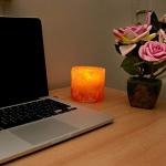 Himalayan Salt Lamp Candle Holder Set of 2