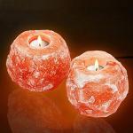 Himalayan Salt Lamp Candle Holder Set of 2