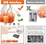 Himalayan Salt String Lights for Home Decor