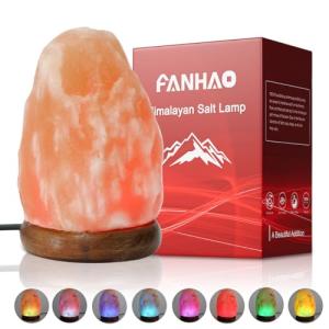 Color Changing USB Himalayan Salt Lamp with Base