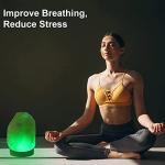 Color Changing USB Himalayan Salt Lamp with Base