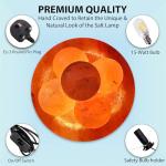 Himalayan Salt Lamp with Wooden Base and Light