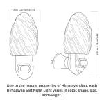 2 Pack Hand Carved Himalayan Salt Lamp Night Lights
