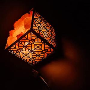 Square Himalayan Salt Lamp in Basket 3-5kg