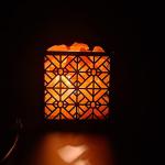 Square Himalayan Salt Lamp in Basket 3-5kg