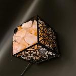 Square Himalayan Salt Lamp in Basket 3-5kg